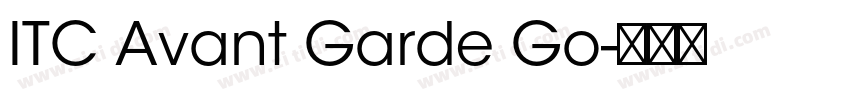 ITC Avant Garde Go字体转换